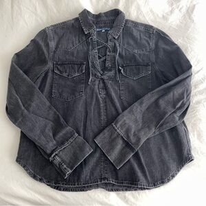 Levi’s Denim Lace Up Top